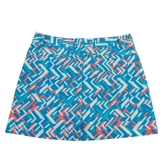 Slazenger Golf Skort Womens 8 Blue White Geometric Pattern Athletic Tennis - Picture 5 of 11